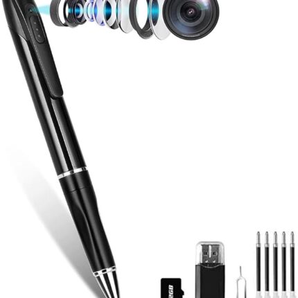 Mini Kamera 1080P überwachung Kamera 32GB Tragbare kleine Stiftkamera Überwachungskamera für Home Office Geschäftstreffen mit drinnen draußen