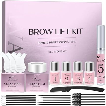 Augenbrauen Lifting Set – Brow Lifting Set für Zuhause, ELVASO DIY Brow Lamination Kit mit Sofortigem Salon-Effekt, Vollere & Dichtere 3D-Augenbrauen
