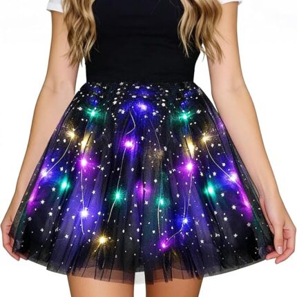 Tüllrock mit Lichterkette Karneval,