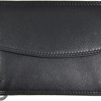 Leder Brieftasche Herren RFID-Schutz - Klassisches Doppelklappmodell mit 8 Kartenfächern