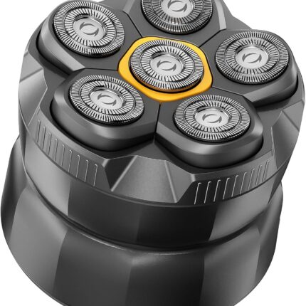 Glatzen Rasierer Herren 6D Schwimmkopf, USB-C