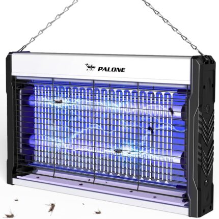 Electric Insect Killer 3200V, 2 Replacement UV Tubes, Bug Zapper USB Wall-Mounted Mosquito Lamp with Cable