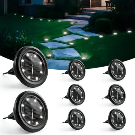 8 Stück Solar Bodenleuchten