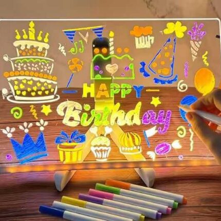 LED Notiztafel mit Farben