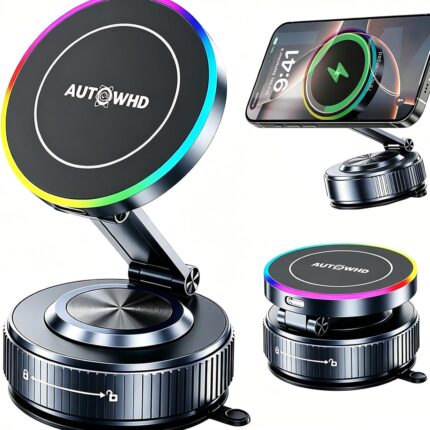 Magnetic Car Holder 15 W Mobile Phone Holder Car with Charging Function