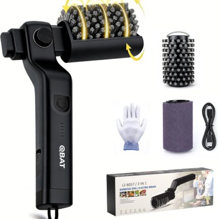 Electric Grill Brush Battery Operated - 180° Adjustable Head