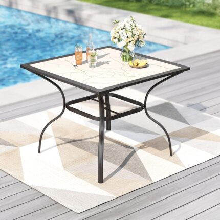 PHI VILLA Garden Table Weatherproof