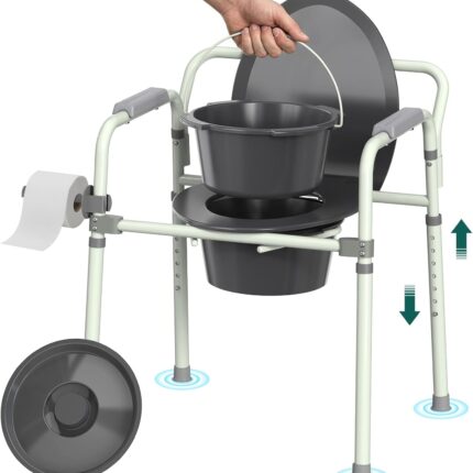 4-in-1 Commode Chair with Bucket