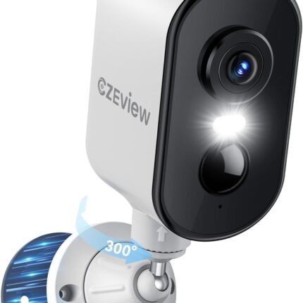 2K Surveillance Camera Outdoor Battery