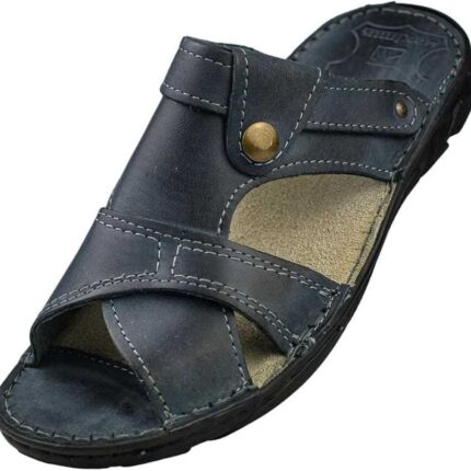 Herren Sandalen Pantoletten Echtleder