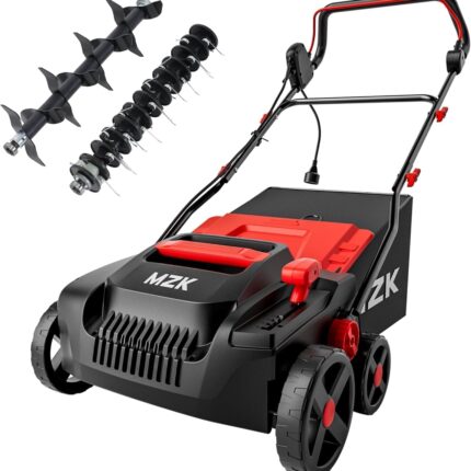 MZK Elektro Vertikutierer & Rasenlüfter, 38 cm, 3700 U/min