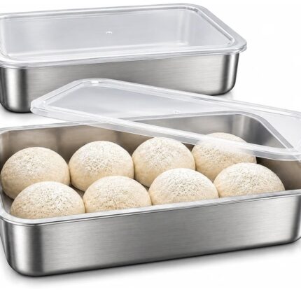 Pizzaballenbox mit Deckel 2er Set