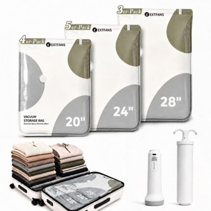 Vacuum Bags for Clothes with Electric Pump and Hand Pump