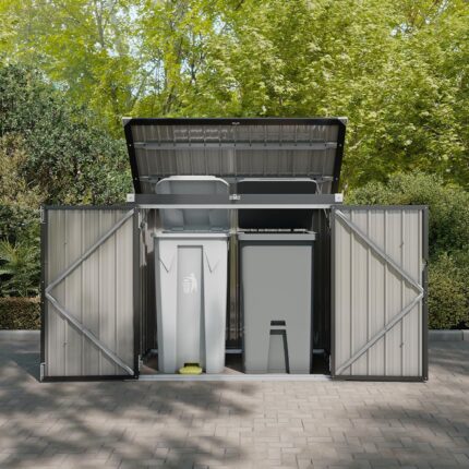 Metall Gartenschrank 150 x 117 x 80 cm