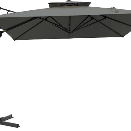 Sonnenschirm Rechteckig, 360x270cm Ampelschirm