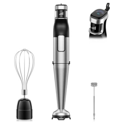 Hand Blender Set 3 in 1, 1100 W Immersion Blender Electric, Stainless Steel