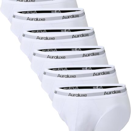 Bamboo Briefs Men's Breathable Underwear Pack of 6