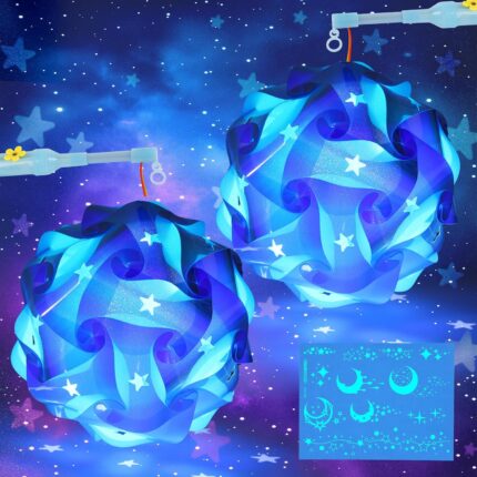 St Martin Lantern Craft Set Children 2 Pieces LED with Stick and Luminous